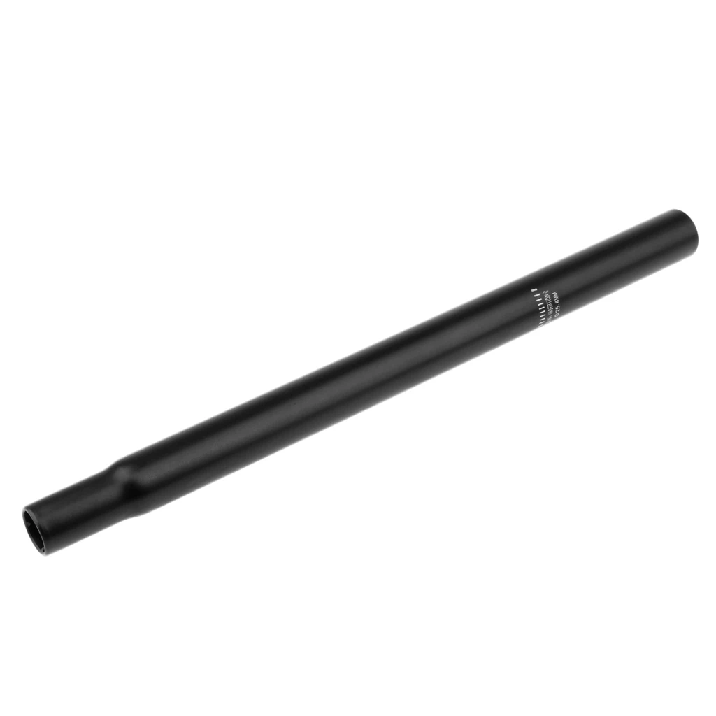 Durable Alloy Bike Seatpost Seat Saddle Post 25.4mm x 250mm Black Bicycle Fixing Accessories Parts