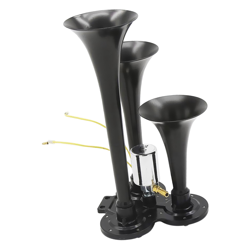Triple Train Air Horn with Electric Solenoid for Trucks - Super Loud 150db