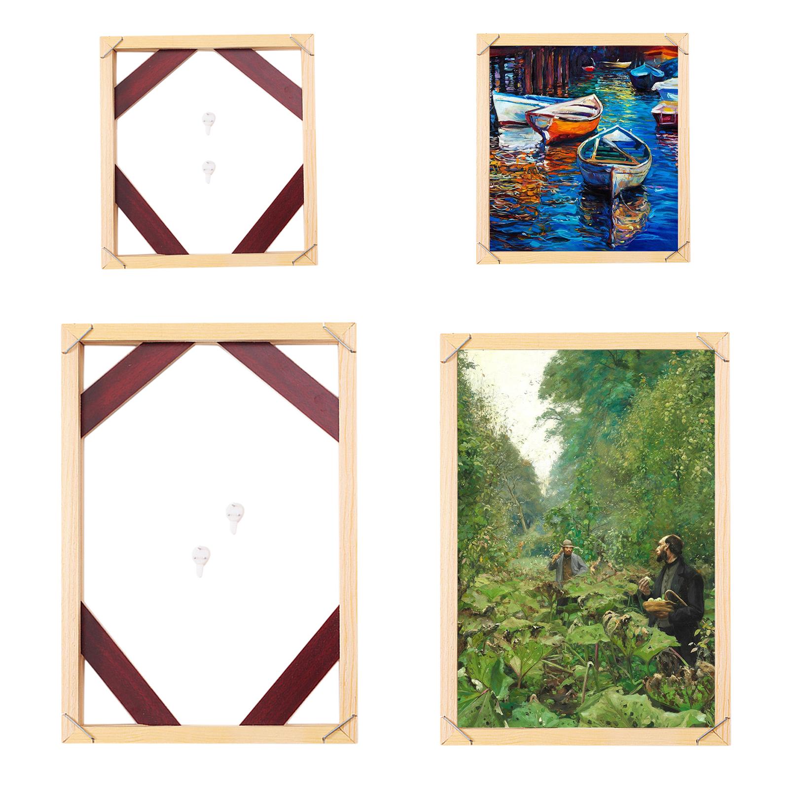 Wood Frame For Canvas Oil Painting Factory Price Picture Nature DIY Frames For Diamond Painting Picture Wall Art Decor
