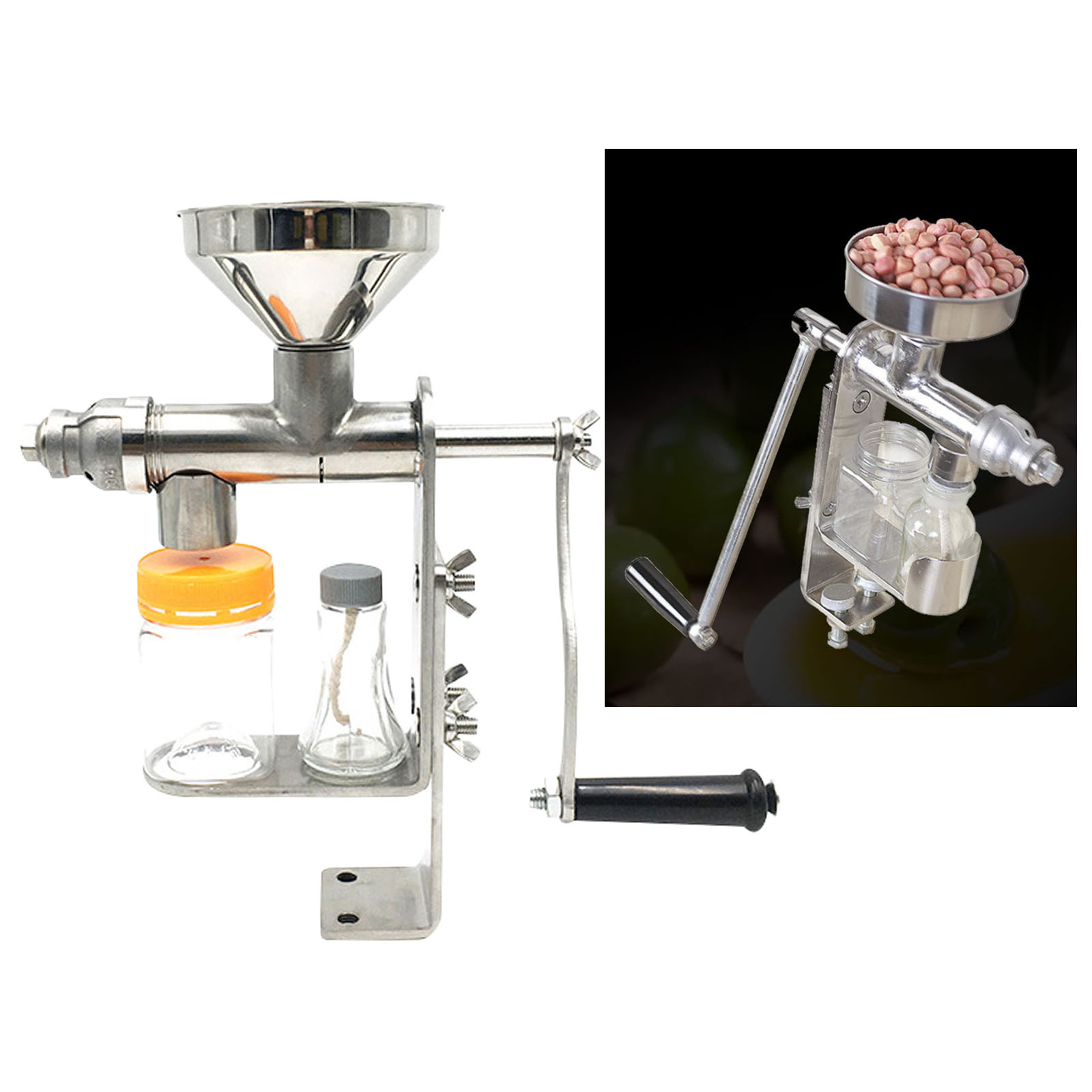 Manual Oil Press Machine Oil Extractor Hand Press Oil Expeller for , Walnut Seeds,  Seeds, Peanut Seeds