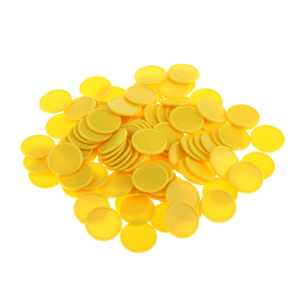 100 pcs Coins Shining Plastic Pirates Currency Toy Party Favor for Kids