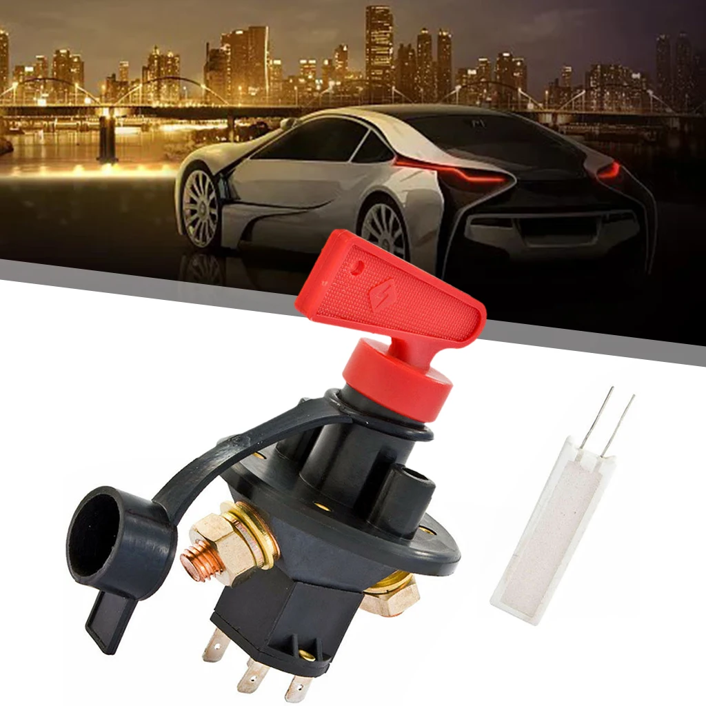 Battery Terminals 12/24V Good Contact Battery Disconnect Master Power Isolator for Van