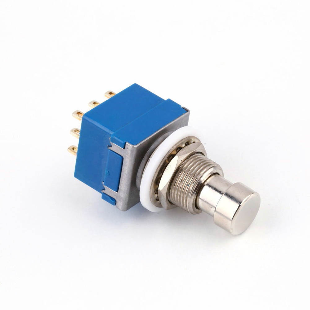 Gitarre Effekte 3PDT Pushbutton Pedal Fußschalter EIN-EIN Schalter Solder Terminal Latching Stomp Fuß Control Schalter True Bypass – Detail 5