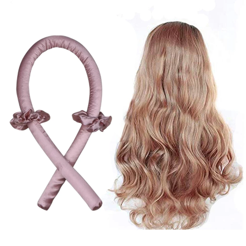 Women Hair Styling Heatless Curling Rod Headband Wave Curls Hair Curlers DIY  Sleeping Soft Headband Hair Rollers 