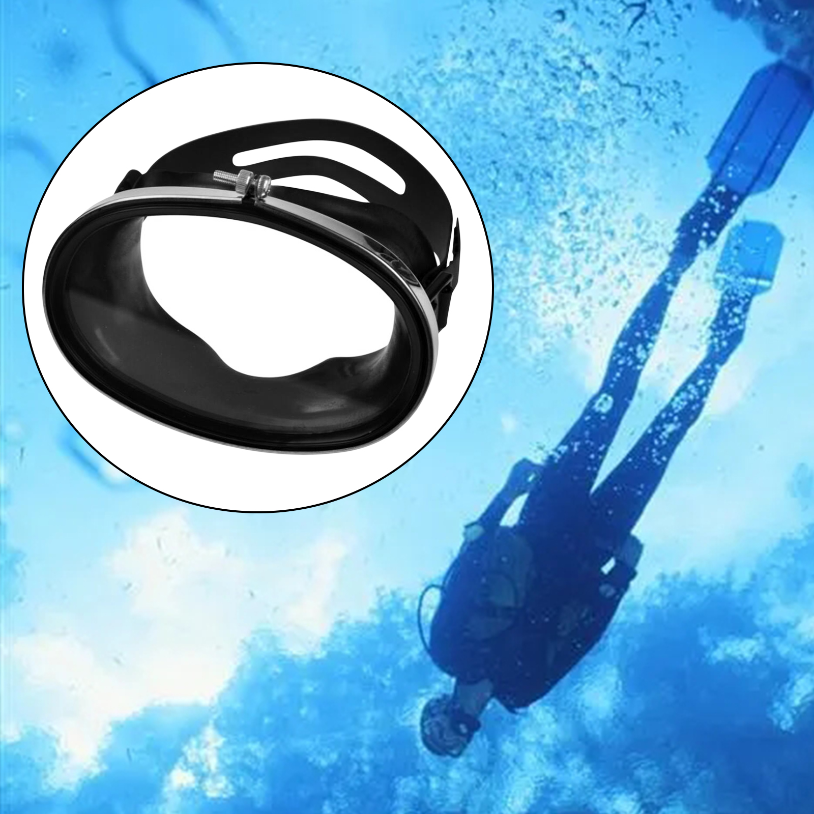 Diving Mask Leakproof Anti-Fog Wide View Snorkeling Glasses Goggles Eyewear