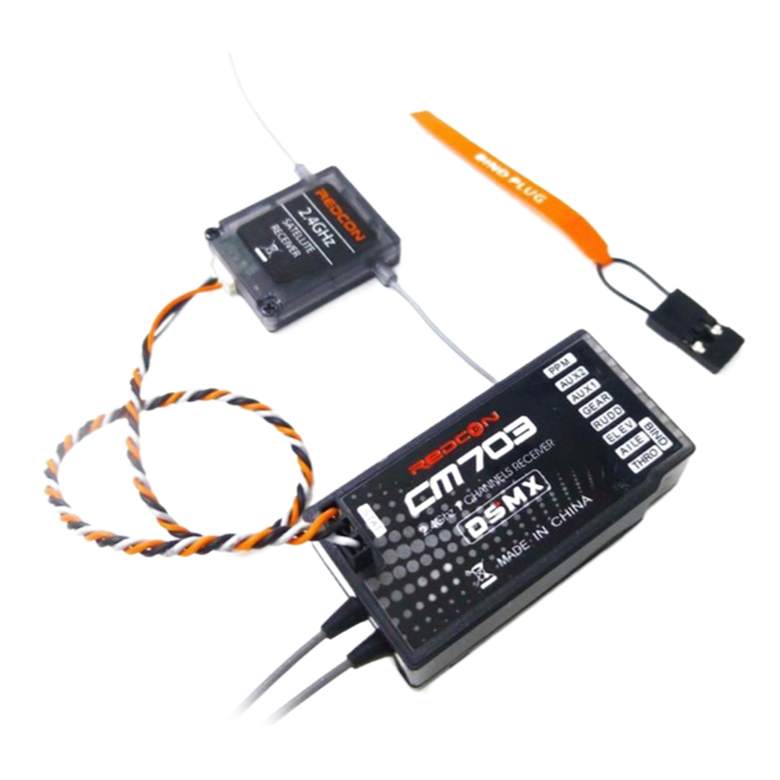7CH CM703 DSM2/DSM-X Receiver PPM/PWM for Radio Controller DX6I DX9 DEVO10