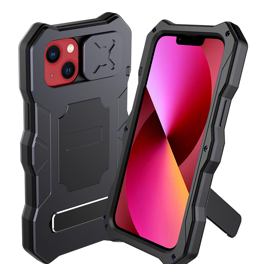 best case for iphone 12 pro max Full Body Armor Case For iphone 13 Pro Max Cover 12 Military Grade Metal Heavy Duty IP54 Water-Resistant Drop Protection Funda iphone 12 pro max case