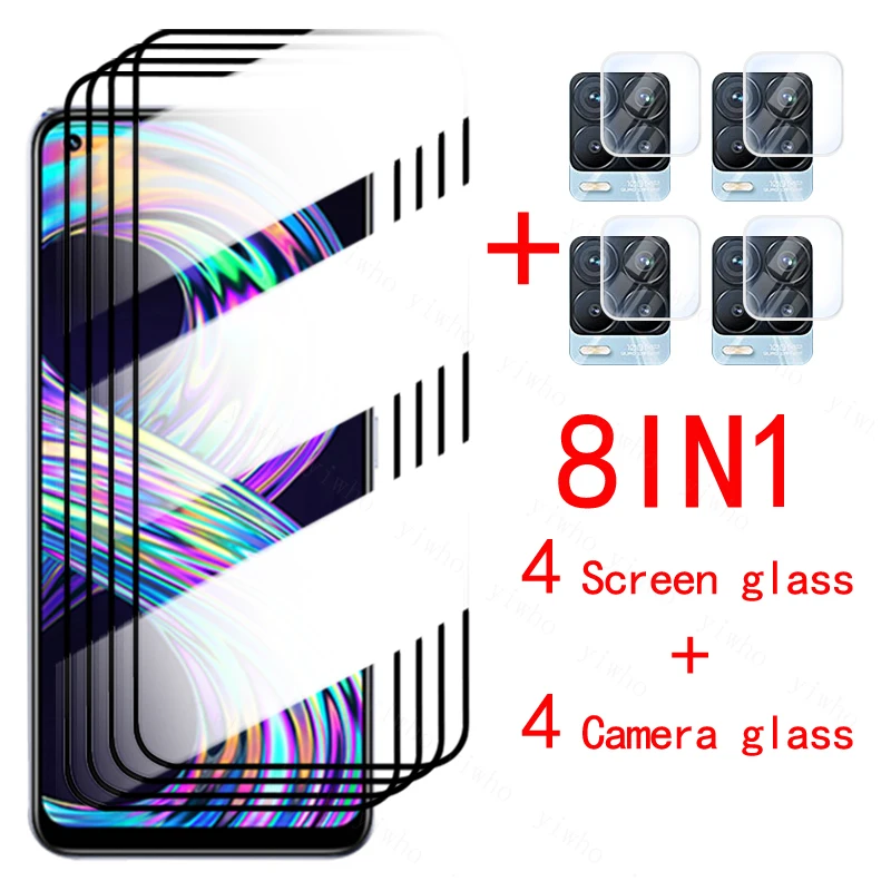 8in1 Tempered Glass For Oppo Realme 8 Pro Camera Screen Protector Realmy Realmi 8Pro Realme8 RMX3085 RMX3081 6.4" Camera Glass phone protector