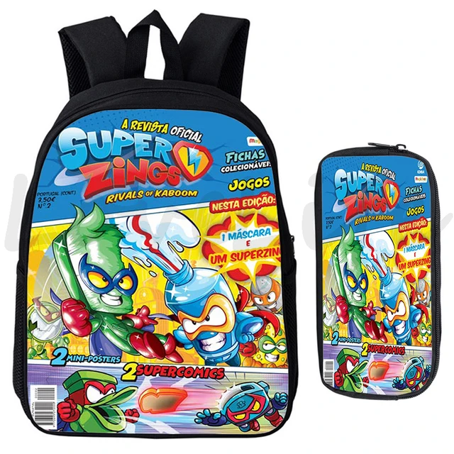 Superzings Backpack Kindergarten Rucksack Boys Girls Cartoon Bookbag Super  Things Serie 9 School Bags Mochila Kids Daily Daypack