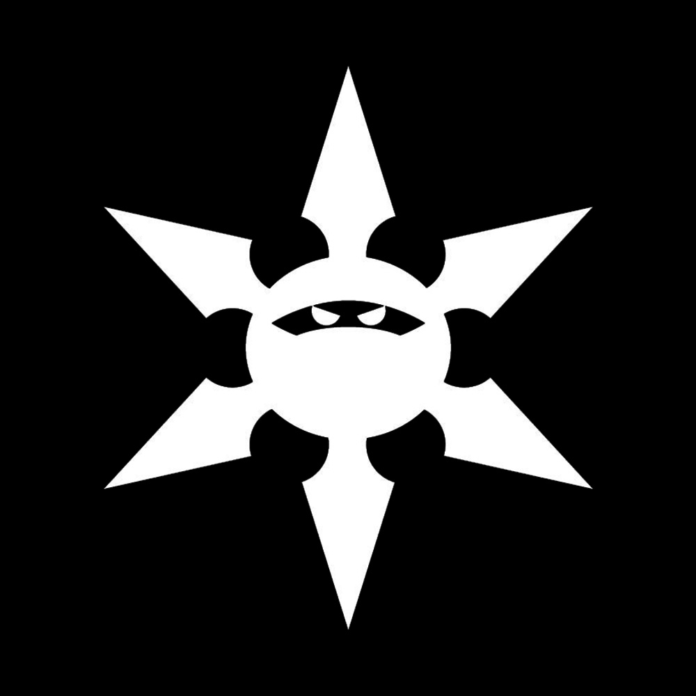 Ofk Silhouette Ninja Throwing Star Fashion Vinyl Car Sticker Decals Window Bumper Accessories Black Silver 18cm 15 6cm Car Stickers Aliexpress