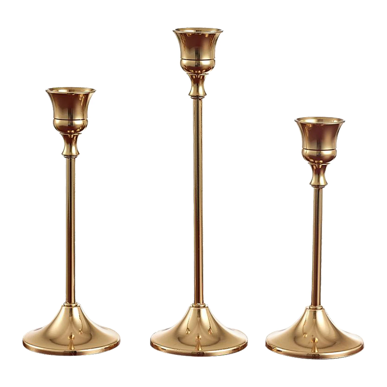 Metal Candle Holders Gold Candlestick Centerpieces Candelabra Centerpieces for Table Wedding Christmas Decoration