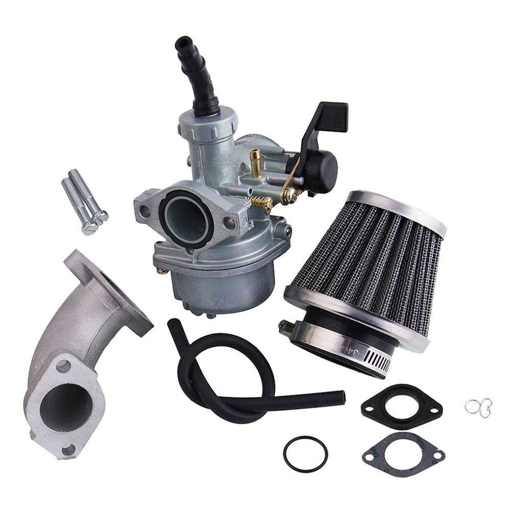 Carburetor Carb Kit Air Filter Intake Manifold 4 Stroke Engine for 110cc 125cc Chinese Motorcycle Quad ATV Dirt Bike Go Kart