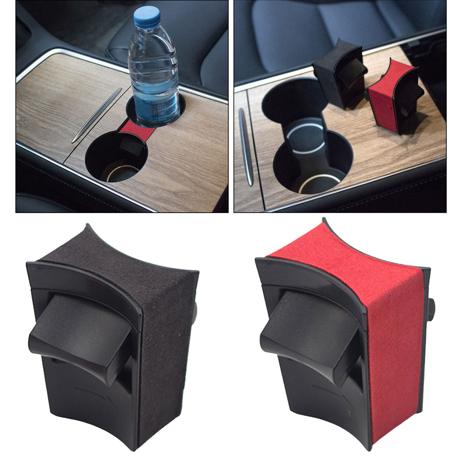Car Cup Holder Clip for Tesla Model 3 Model Y Accessories Car Water Cup Slot Slip Limit Clip ABS Cup Holder Limiter