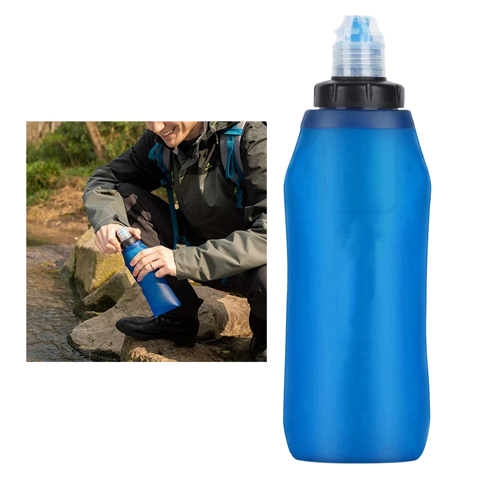 Outdoor Survival Water Filter Bottle Purifier Filtration Emergency Camping
