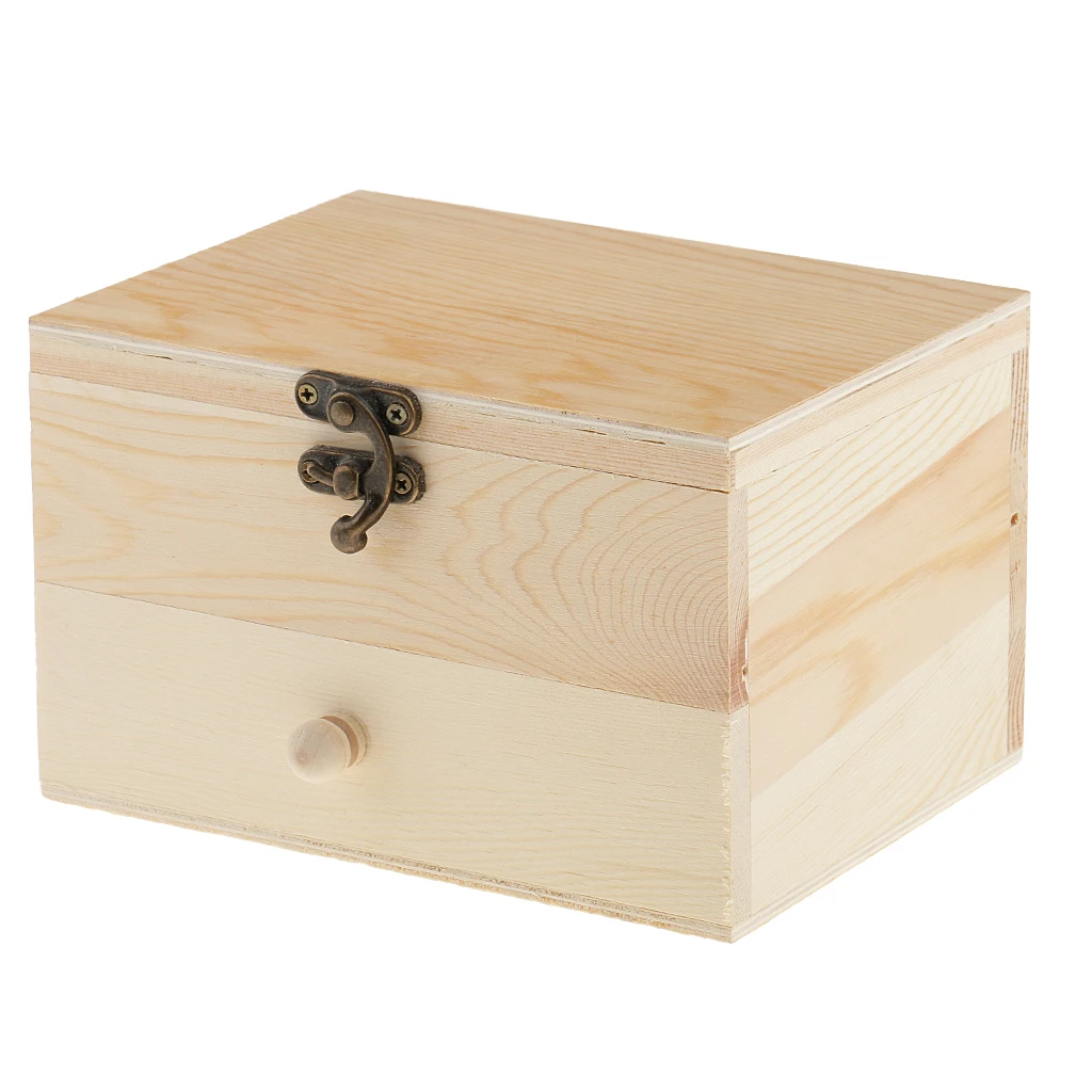 Portable Wooden Jewelry Box, Girls Jewelry Organizer, Mini Travel Case, Mirror, Watch Organizer, Lockable