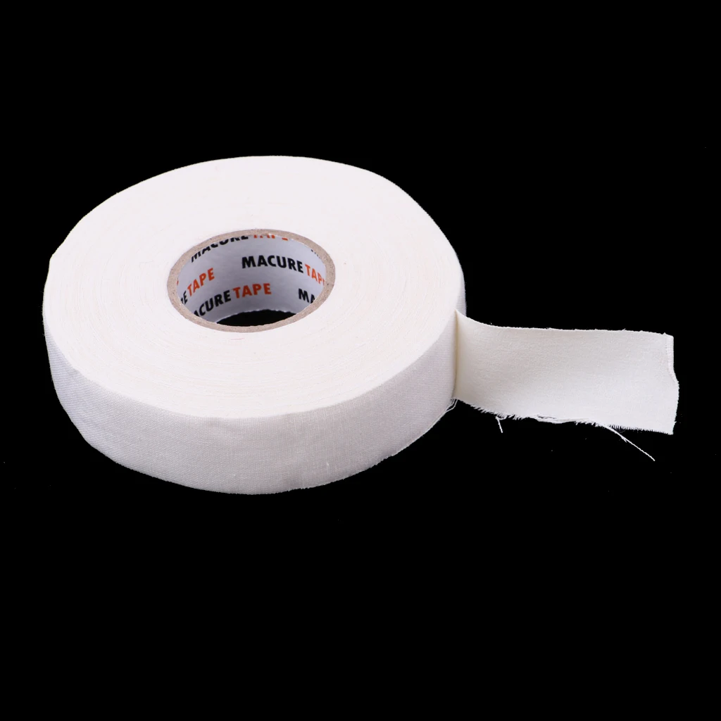 1 Roll of Durable Cloth Hockey Stick Tape Pro Quality 1' X 25 Yards Black White Enhances Ice field Hockey badminton Golf Tape