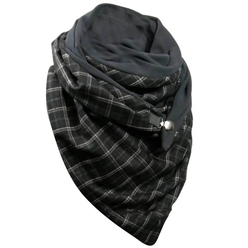 Cotton Blend  Good Washable Thickened Wrap Scarf Supplies 4 Colors Wrap Scarf Warm-keeping   for Travel mens dress scarf