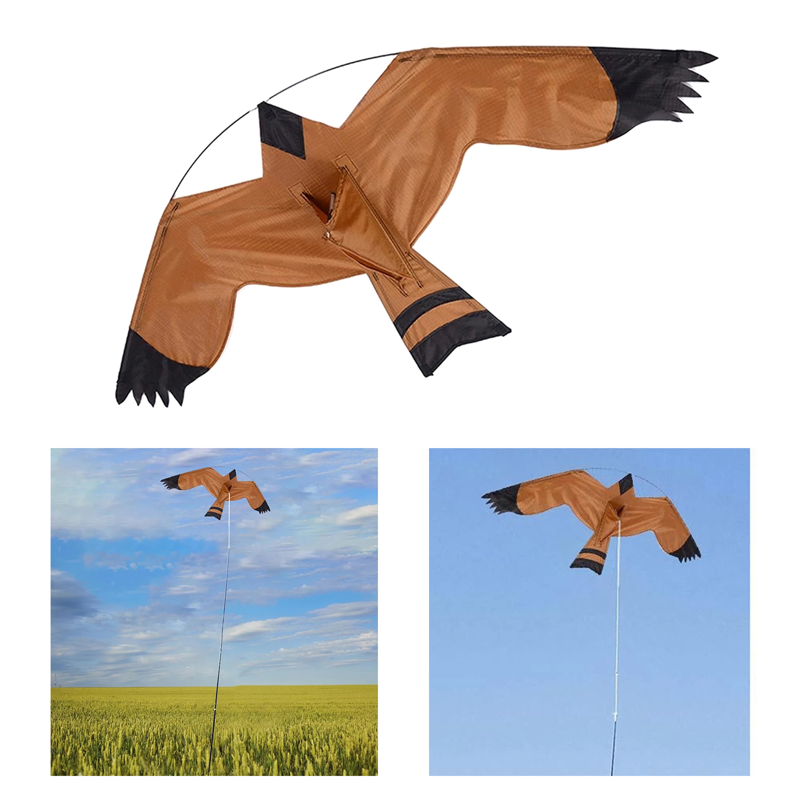 Lifelike Bird Repellent Eagle Flying Kite Scarer Pigeon Insect Pest Control Tool for Scarecrow Garden Protector Guard