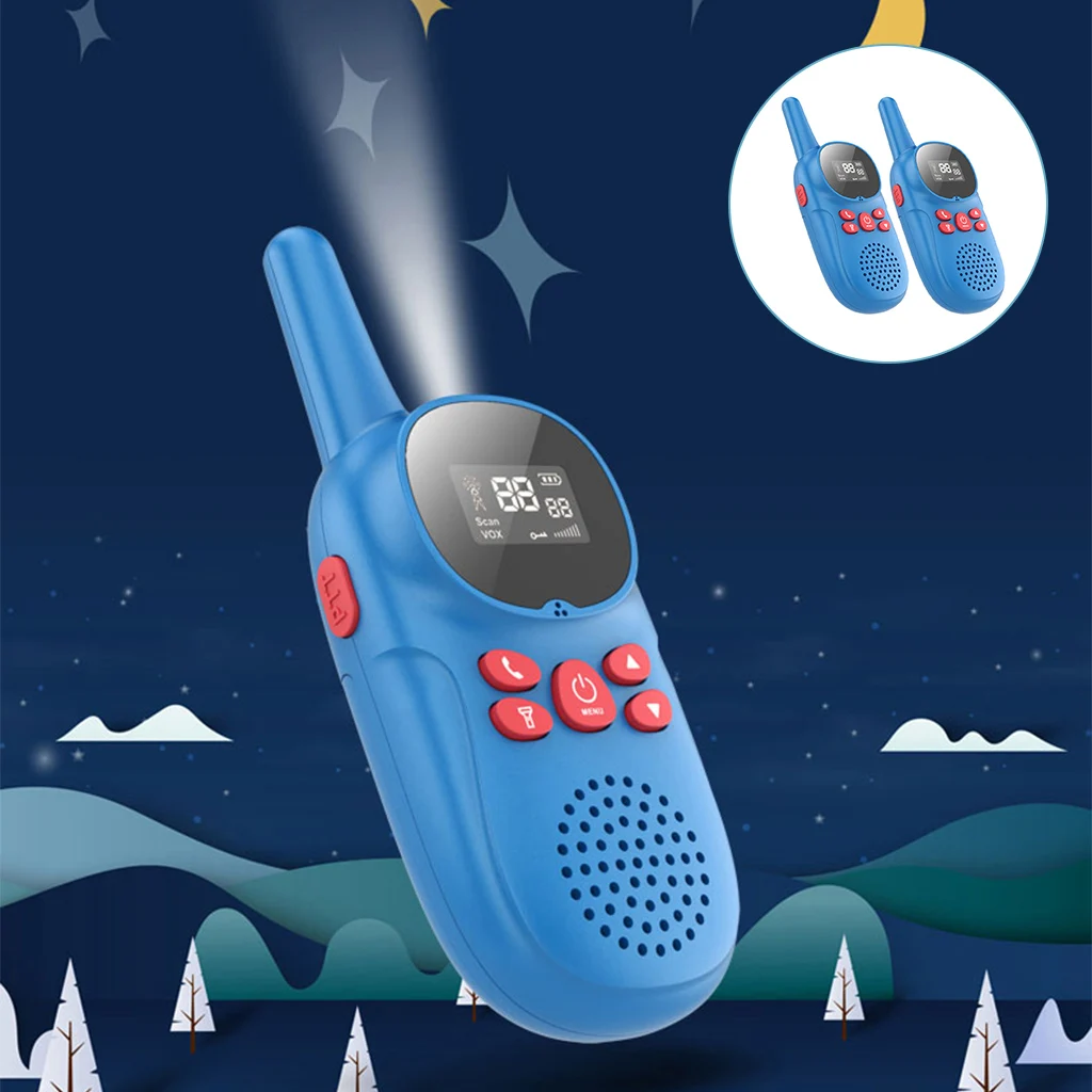 Waterproof Walkie Talkies Kids Toys Wireless Radio Back Clip Fishing Hiking