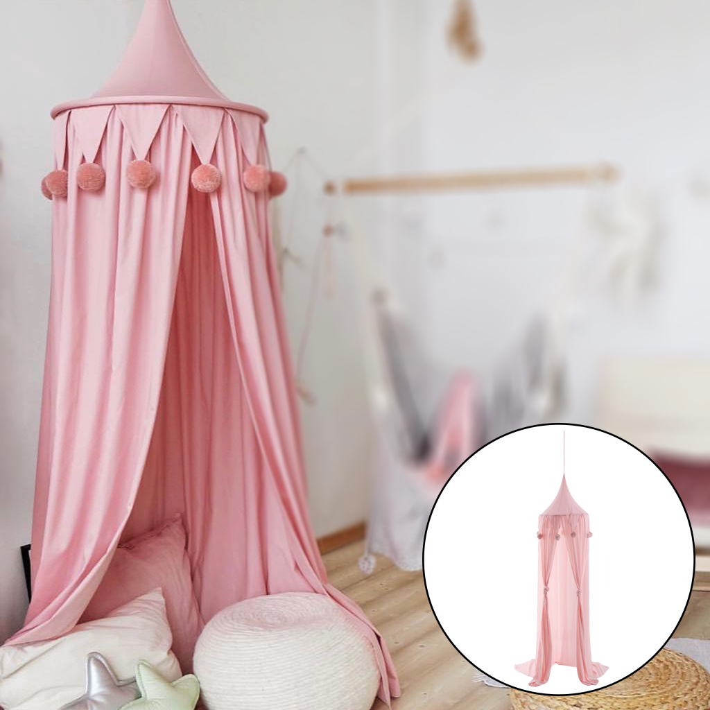 Baby Bed Canopy Mosquito Net Crib Netting Tent Curtains Tent Curtain Bedding Round Dome Tent Room Hanging Decor