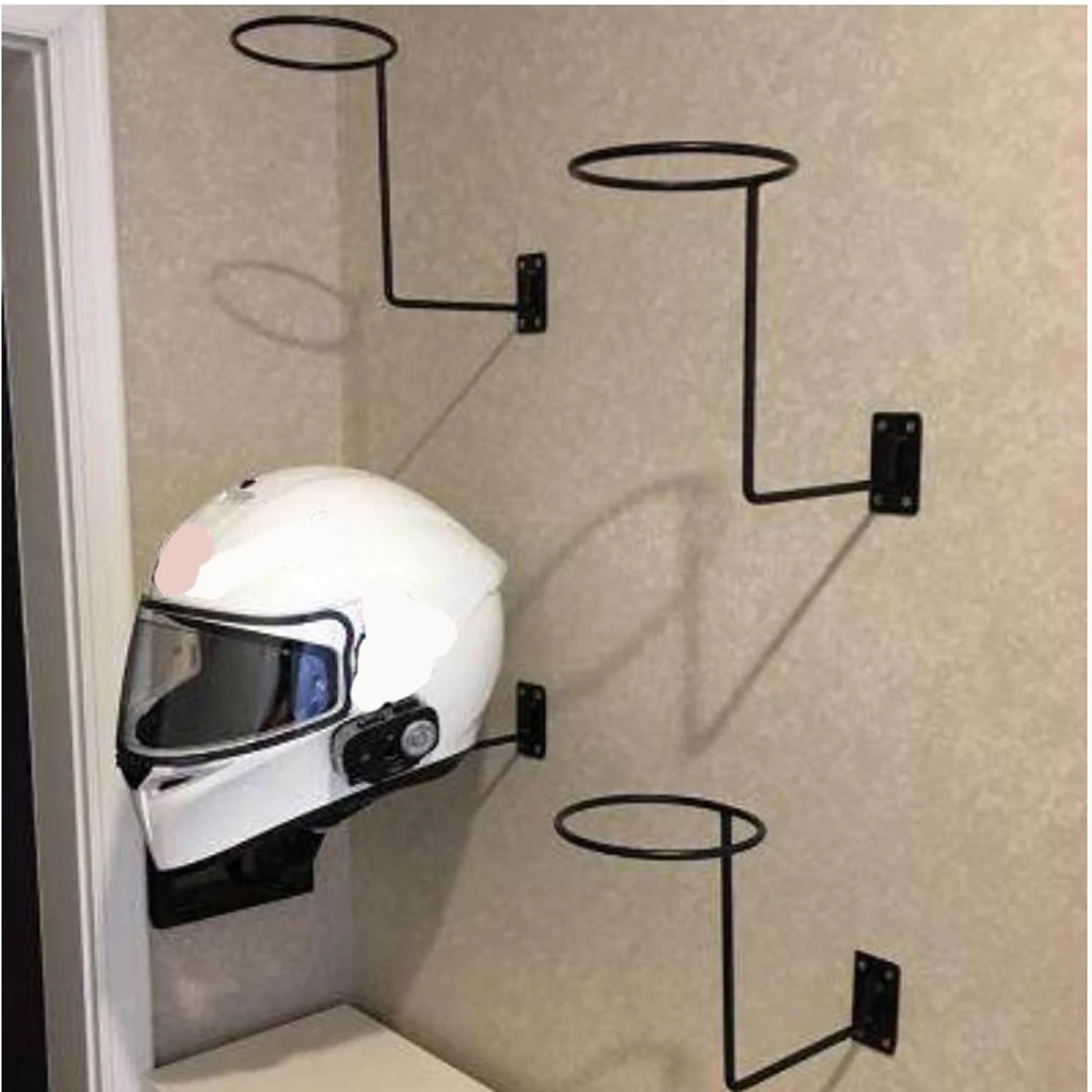 1Piece Motorcycle Helmet Holder Hanger Rack Wall Mounted Hook For Coats Hats Cap