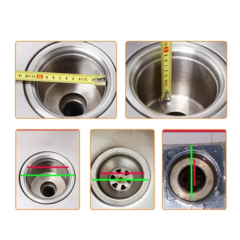 Ytgfd40 3 Sizes Universal Stainless Steel Sink Strainer Filter Trap Bathtub Drain Hole Hair Catcher Stopper Waste Screen Large Wide Rim Kitchen Tool 