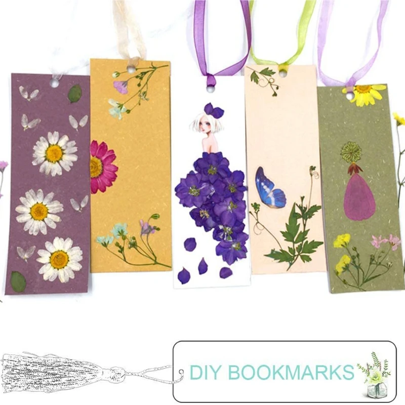 branco cardstock bookmark kit com 60 pçs