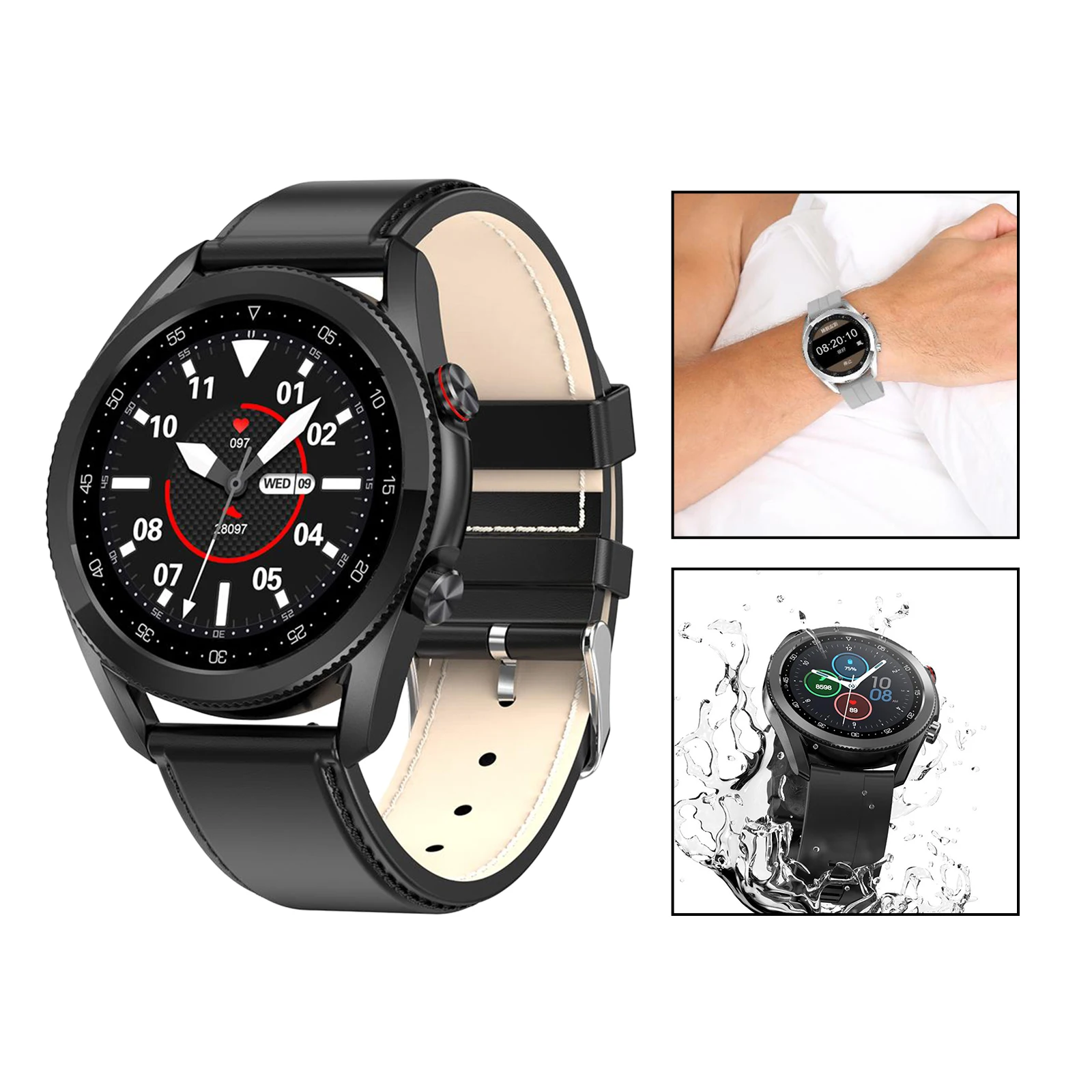 L19 Smart Watch for Men Women, Fitness Tracker Watch Blood Oxygen Meter, IP68 Waterproof Smartwatch
