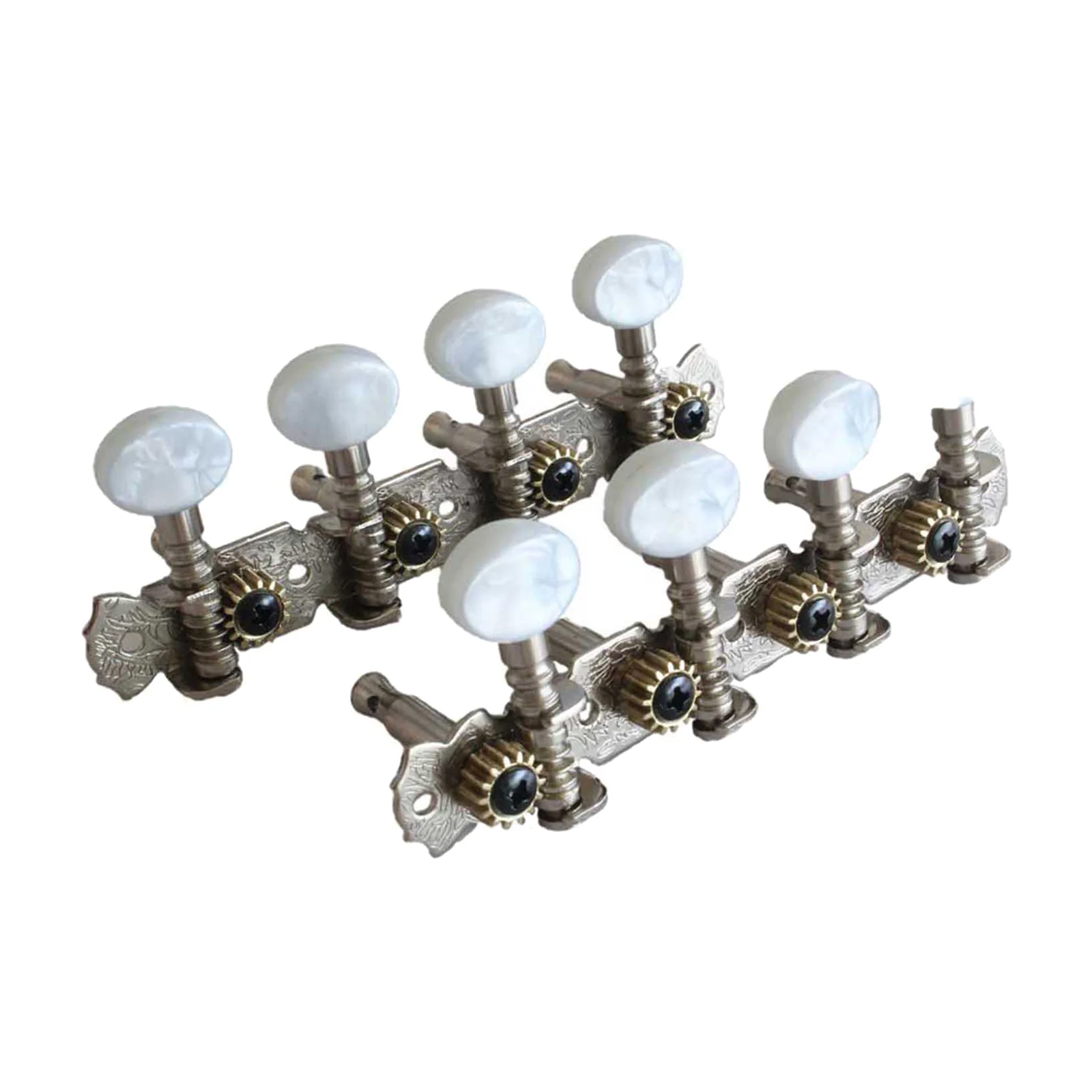 A Set of 4R4L Chrome Mandolin Tuning Pegs Tuners Machine Heads String Tuners Mandolin Accessories