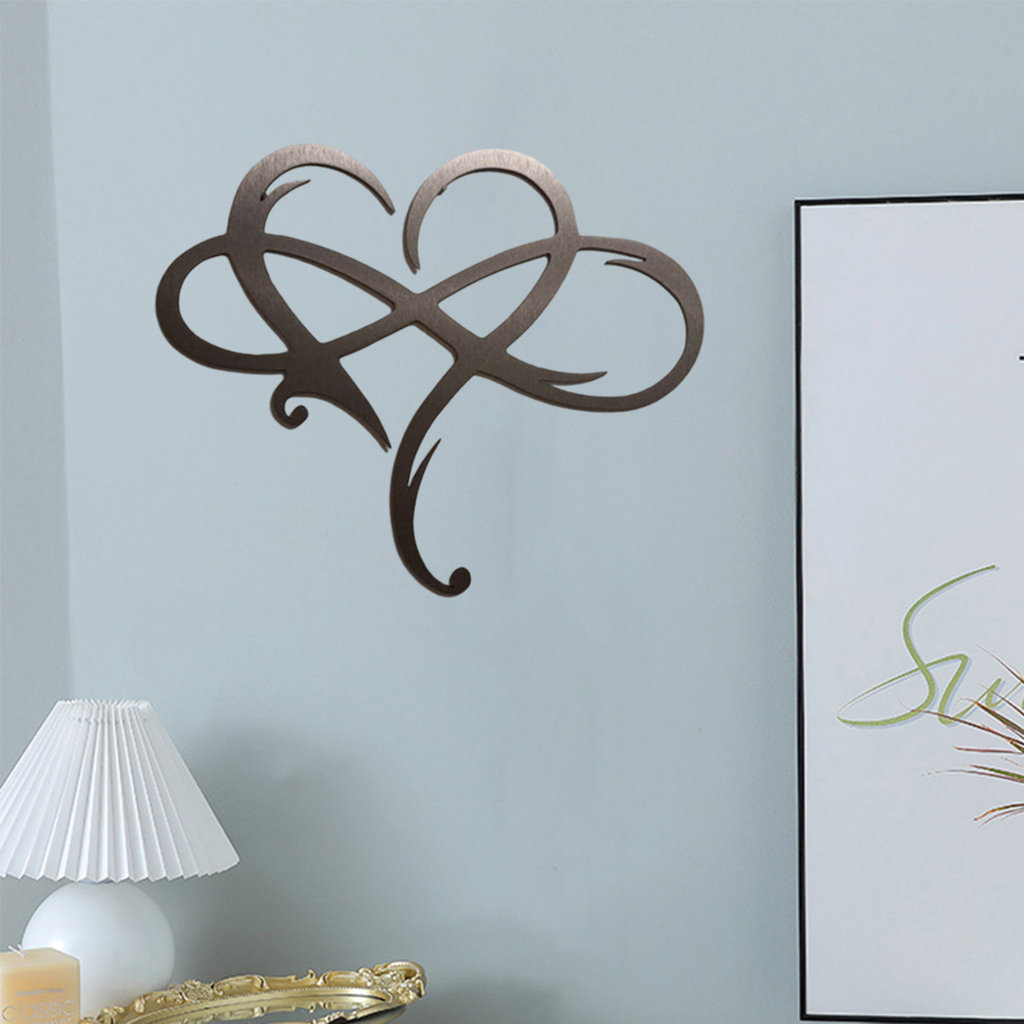 Wrought Iron Heart Wall Decor Hallway Patio Home Kitchen Yard Doorway Indoor Outdoor Hanging Décor Artwork