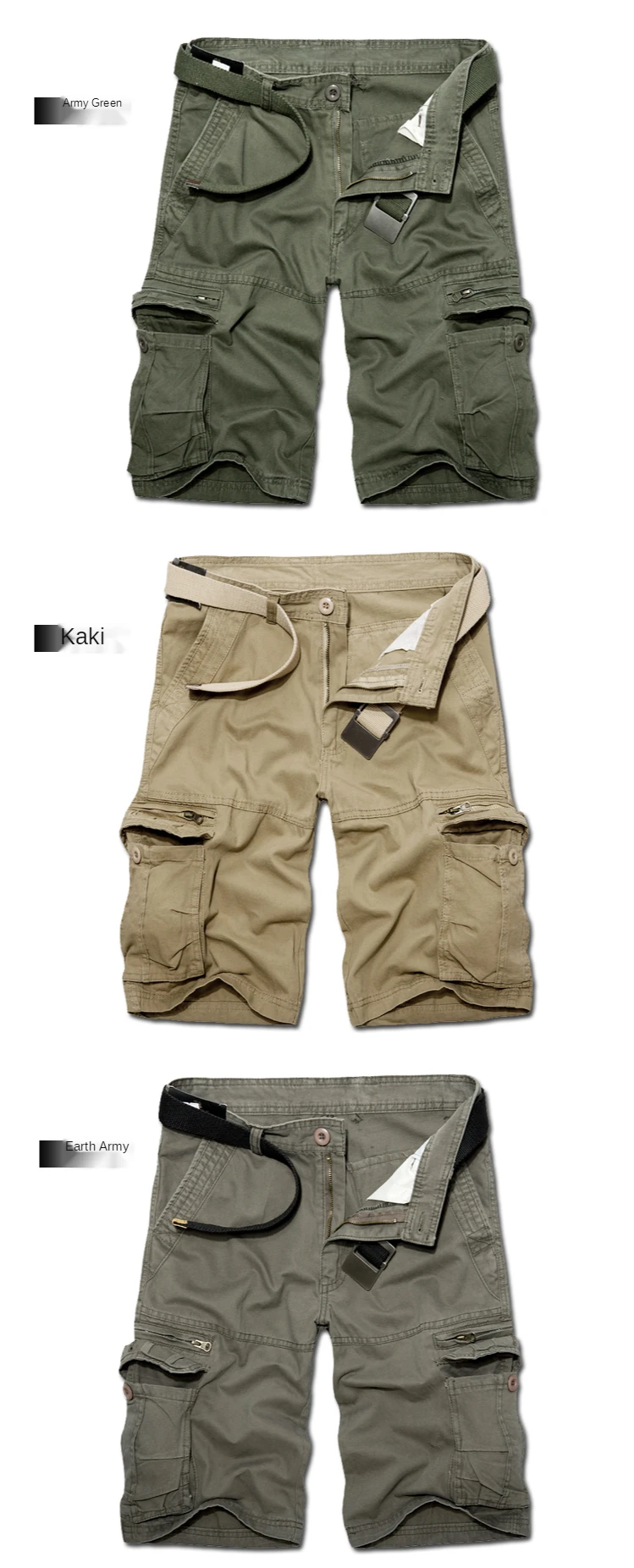 casual shorts for women 2022 Mens Military Cargo Shorts Summer army green Cotton Shorts men Loose Multi-Pocket Shorts Homme Casual Bermuda Trousers 40 maamgic sweat shorts
