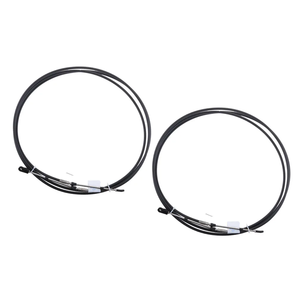 2pcs Throttle Cable Wires (8FT) , Throttle  Control Cables for Yamaha Outboard, Anti-UV