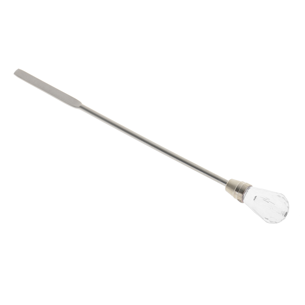 Stainless Steel Crystal Permanent Makeup Ink Pigment Color Mixing Spatula Rod