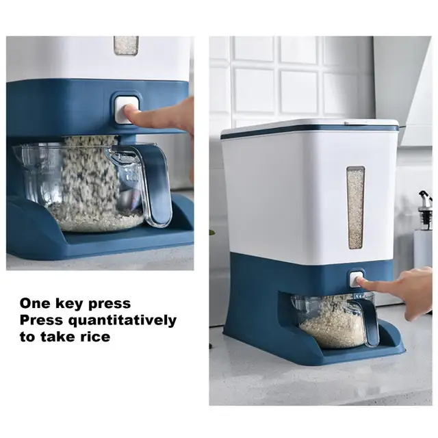 Dispensador de arroz automático para cocina, dispositivo práctico