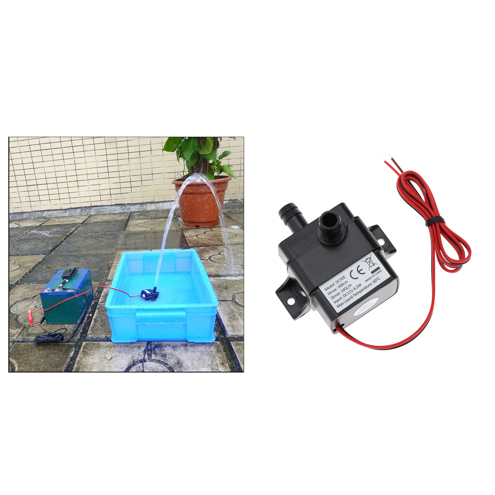 Pet Water Fountain Replacement Pump Brushless Works for Ceramic Dog and Cat Drinking Fountains Pet Supplies