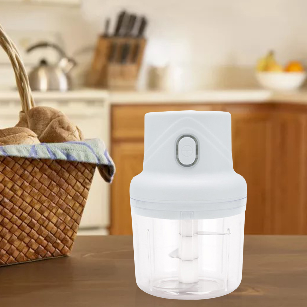 Small Electric Garlic Chopper Cutter Food Processor Crushed Kitchen Fruits Nut Pepper Vegetable Meat Chili Press Crusher Tool