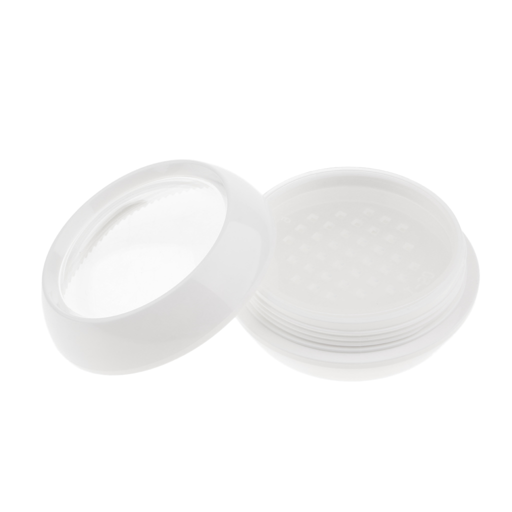 Clear Top Makeup Powder Blusher Box Container Bottle Compact Jar With Sifter