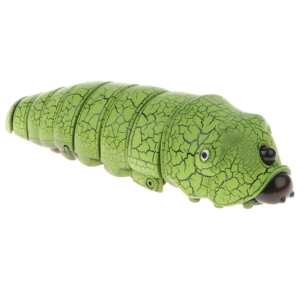 Prettyia Remote Control Caterpillar RC Bug Prank Joke Scary Trick Toys for Party