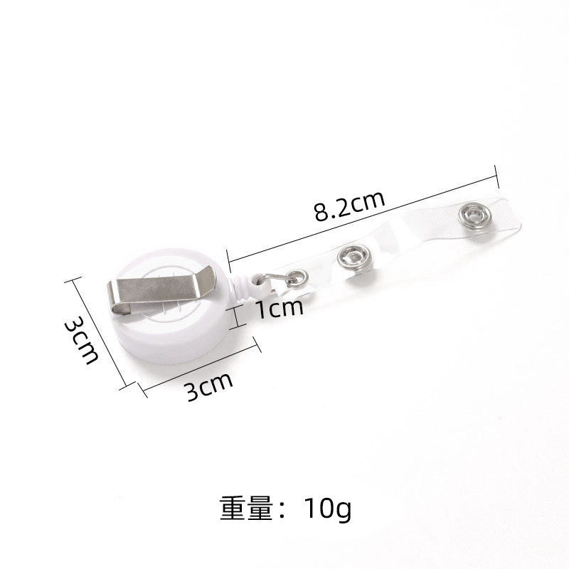 1pc Marmor Krankenschwester Arzt Abzeichen Reel Versenkbare ID Abzeichen Halter Schlüssel Ring ID Name Karte Büro Liefert Porta Credencial – Detail 5