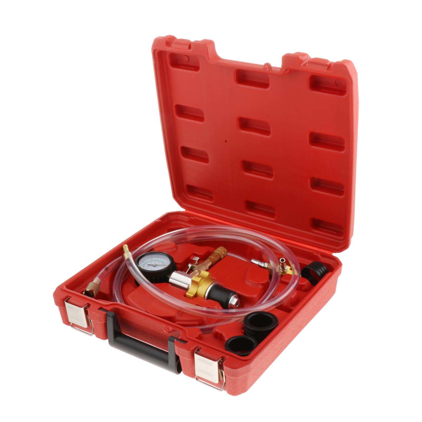 Engine Vacuum Cooling System Radiator Coolant Refill Purge Tool Gauge Kit, Easy to Operate Car Repair Tools