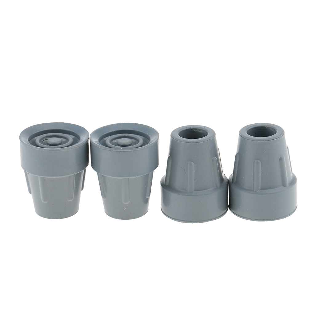 Description Picture 3 of itemMagiDeal 4Pcs Anti-skid Walking Stick Tip Protector Rubber Crutch Tips Grain Cane Pad Trekking Poles Tips
