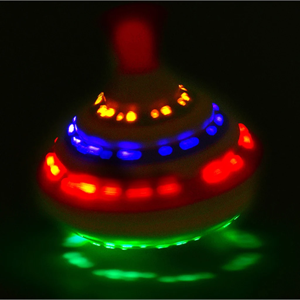 Spinning Top Toy w/ Music Magic LED Flash Rotating Top Toy for Kids Toddlers