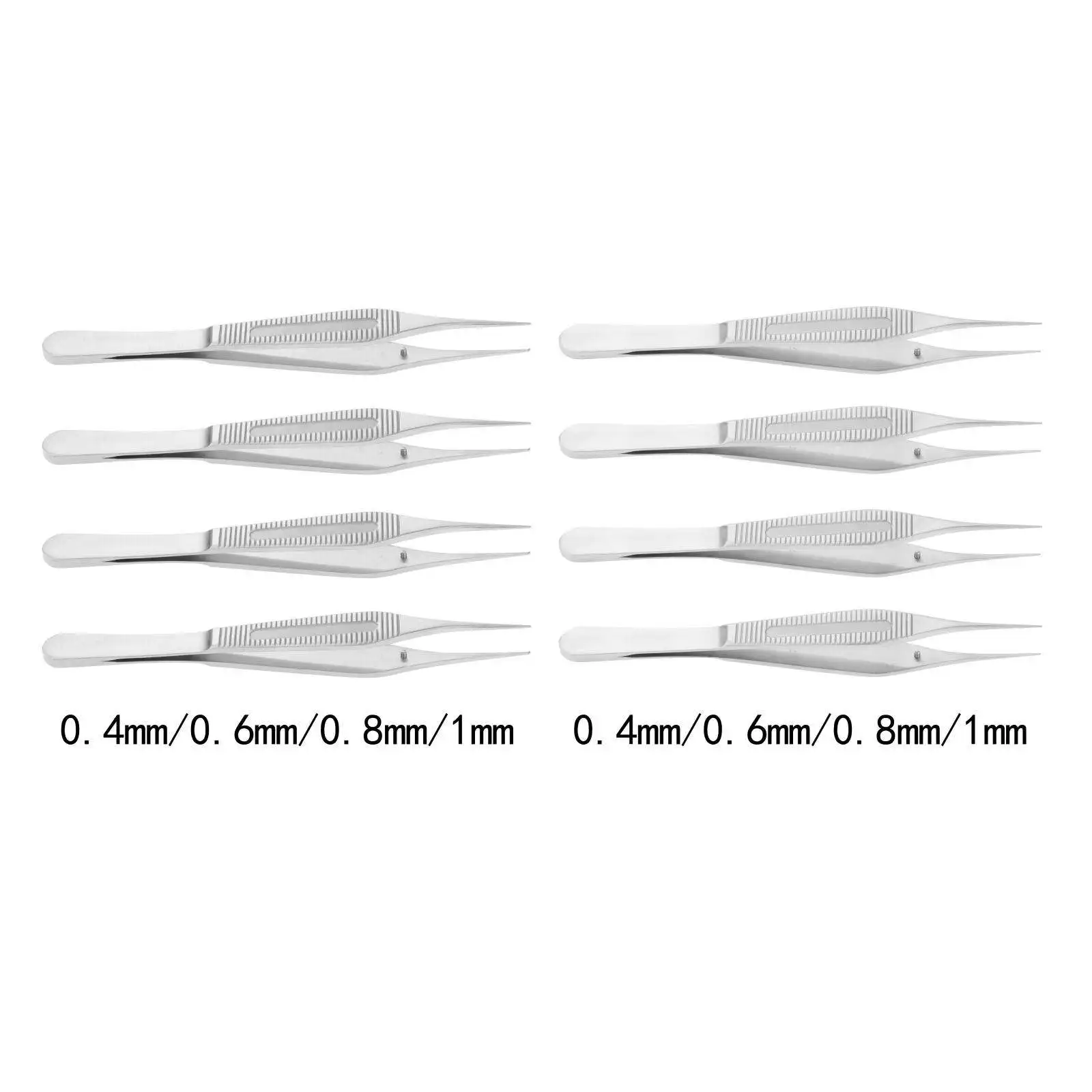Long Fat Tweezers Compact Pointed Stainless Steel Makeup Tool Micro Forceps for Microscopes Jewelry DIY Craft Beading Hotel