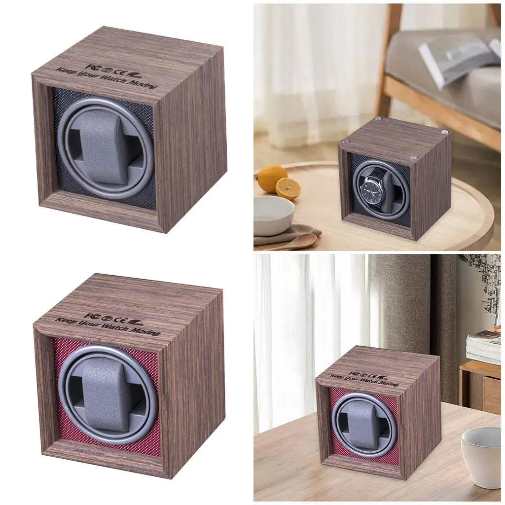 Automatic Watch Winder Organizer Mini Display ABS Battery Powered USB Winding Box for Women Men Gifts Bedroom Mechanical Watches