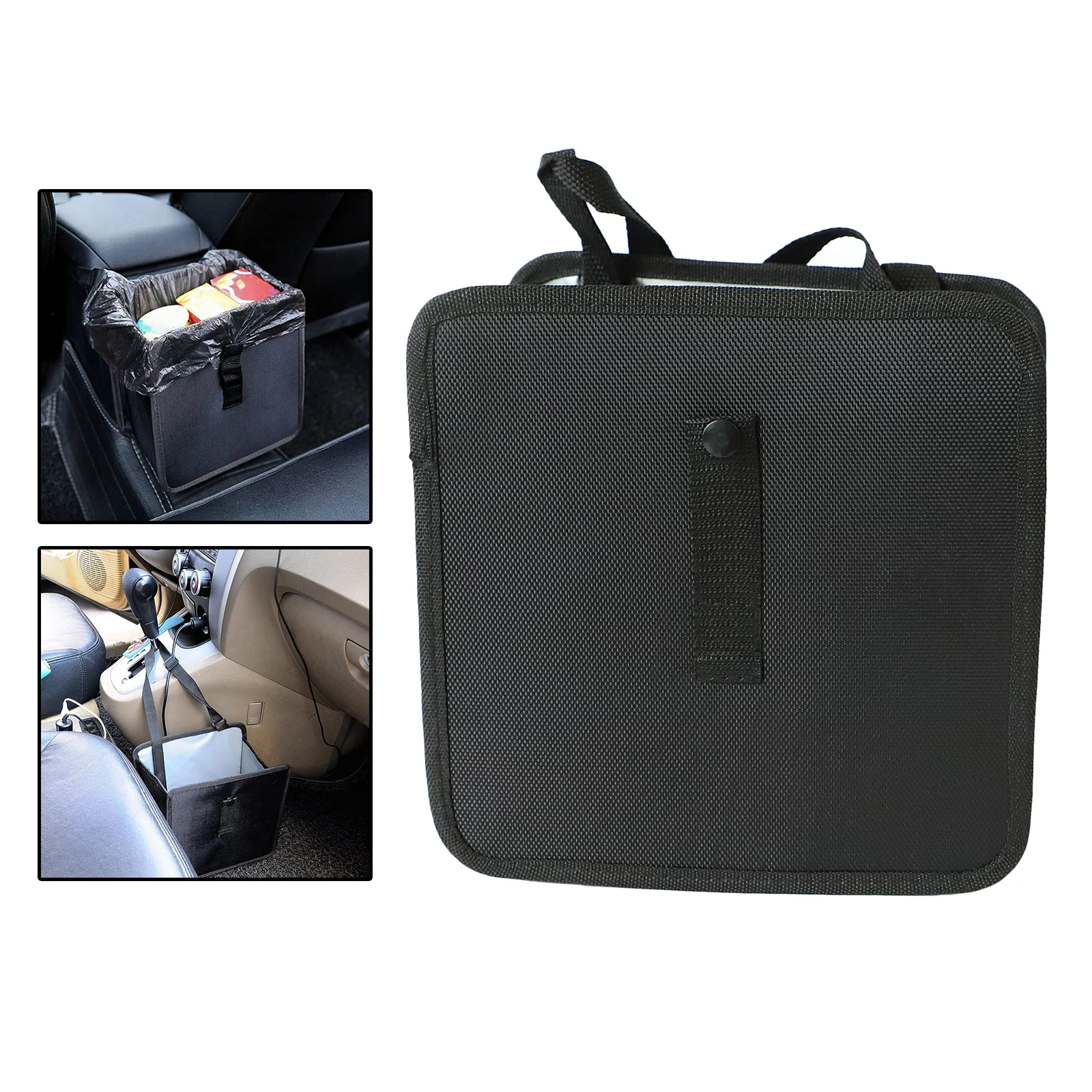 Leak-Proof Foldable Car Trash Can Oxford Clothes for Automotive Save Space