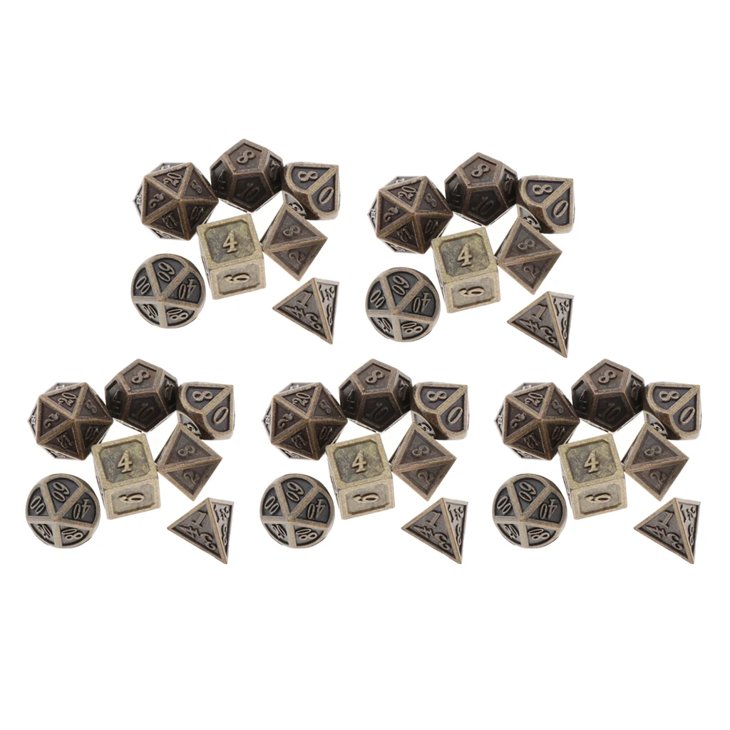 Polyhedral Dice For Dragon Scale Dungeons&Dragons DnD Pathfinder RPG Games