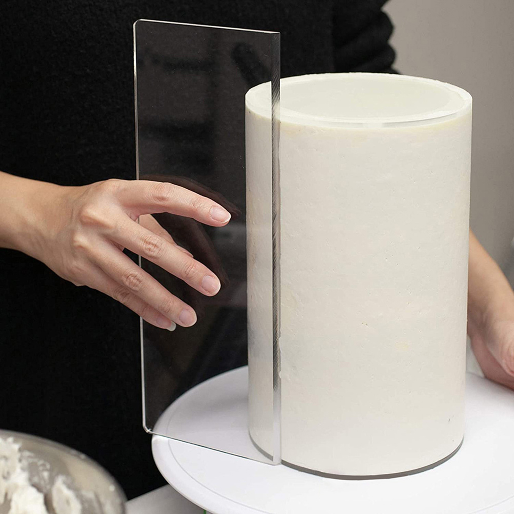 Clear Cream Scraper Portable 14inch Pastry Cake Cake Smoother Edge Scrapers