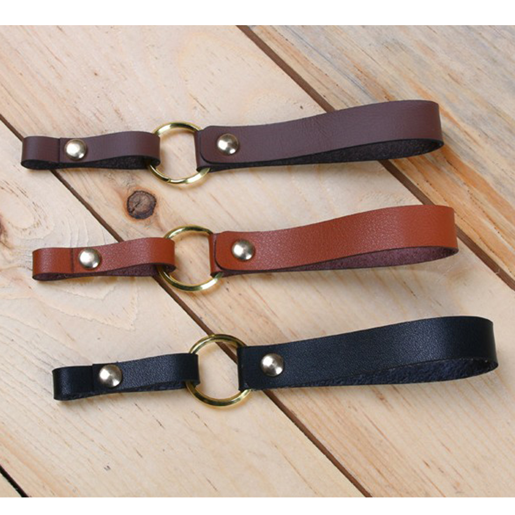 Leather Lanyard Making Kit Pre-cut Leather Card Key Bag Decor DIY Material