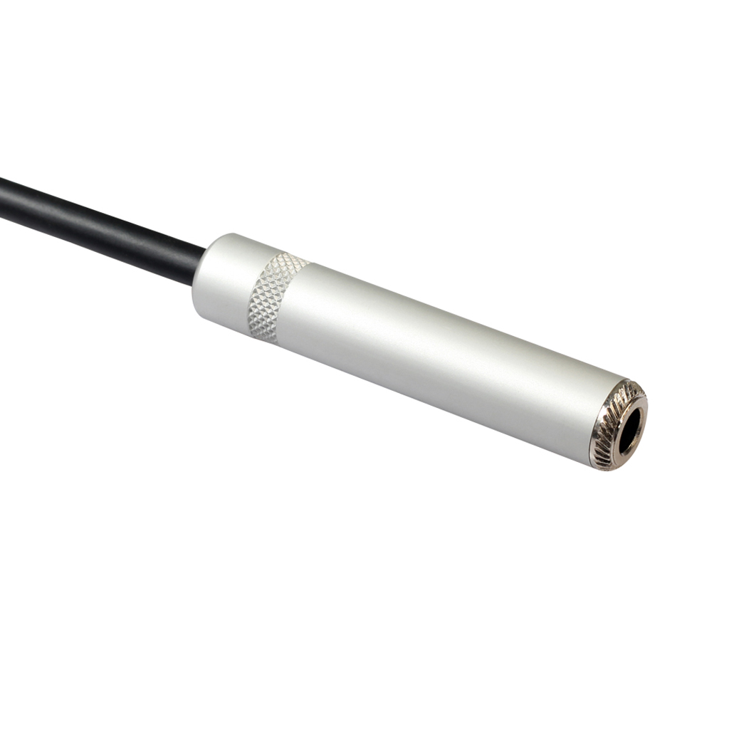 Stereo Audio 6.35mm Female Jack to 3-pin Male XLR Plug Cord 1ft 0.3 m