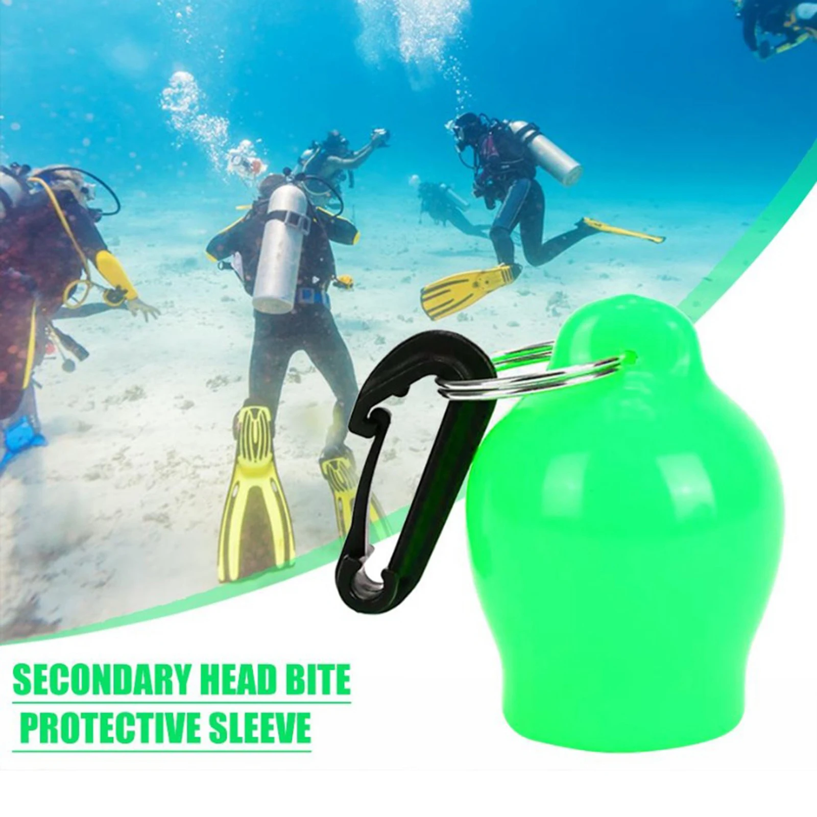 Dustproof Regulator Mouthpiece Cover Cap Dive Octopus Retainer w/ Clip